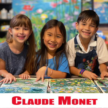 week 10 summer art camp 2024 am claude monet