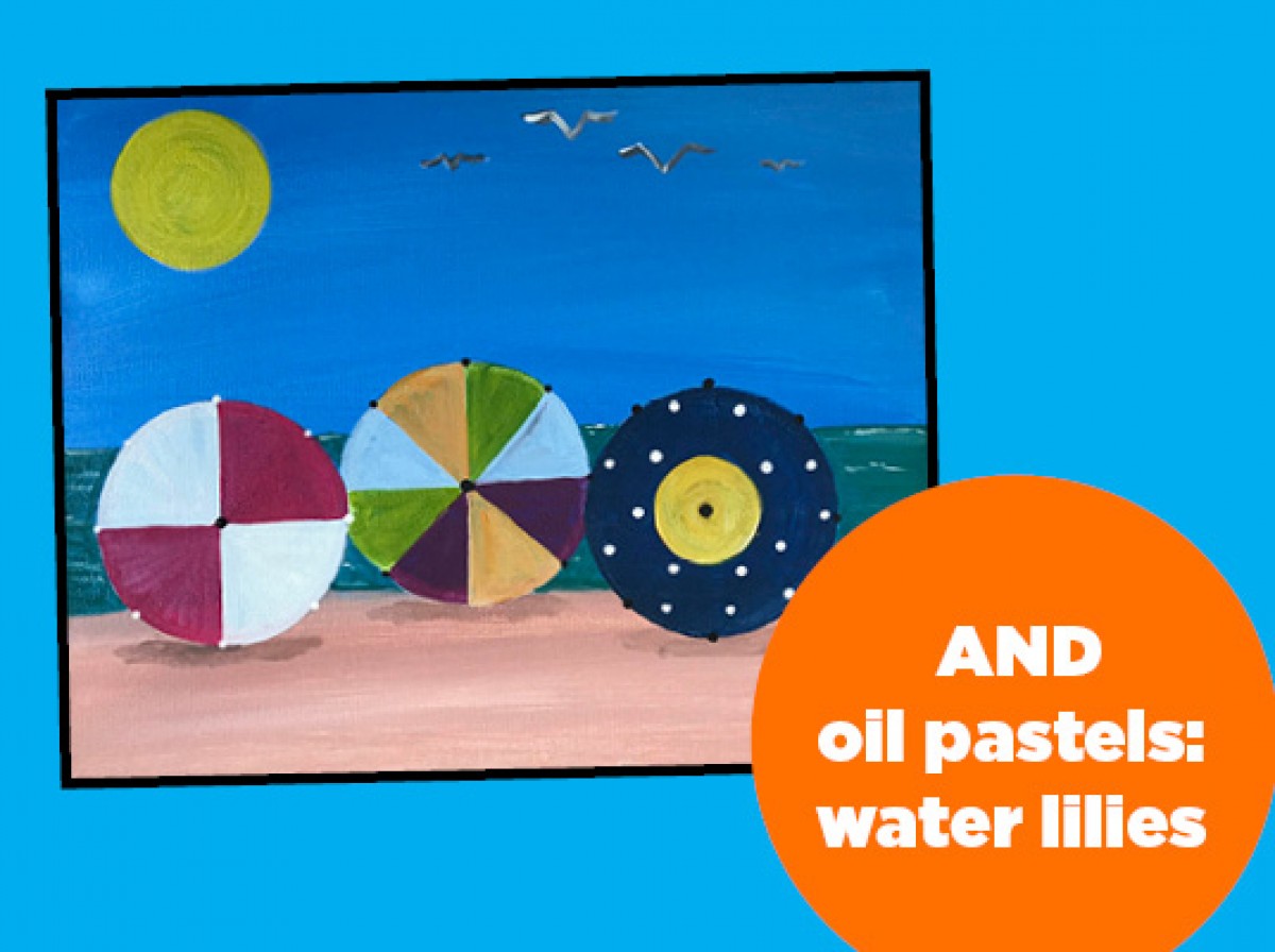 Made in the Shade with Monet - Beach Umbrellas!