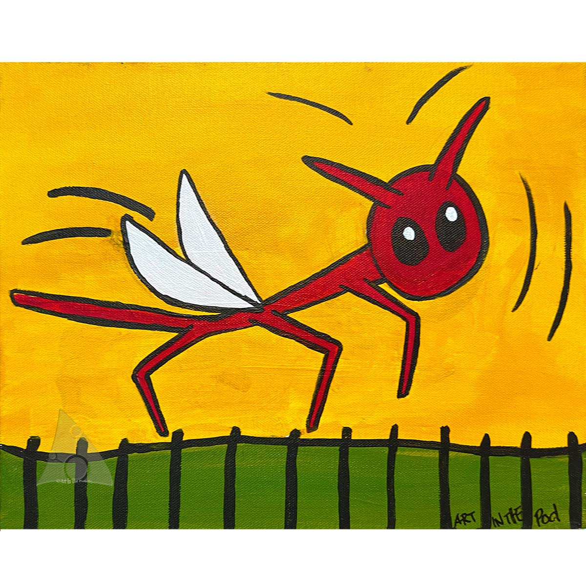 tos-6-14-2022 am on the move art camp Inspired by Keith Haring