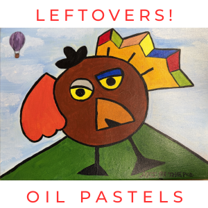 November 27th 9-12PM Leftovers! Mini Art Camp Canvas Painting and Oil Pastels