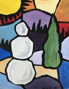 Melt With Color Acrylic Painting and a Glass Fusion Panel Project Art Mini-Camp