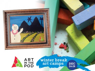 On Vacation Acrylic Painting and a Chalk Pastel Drawing Art Mini-Camp